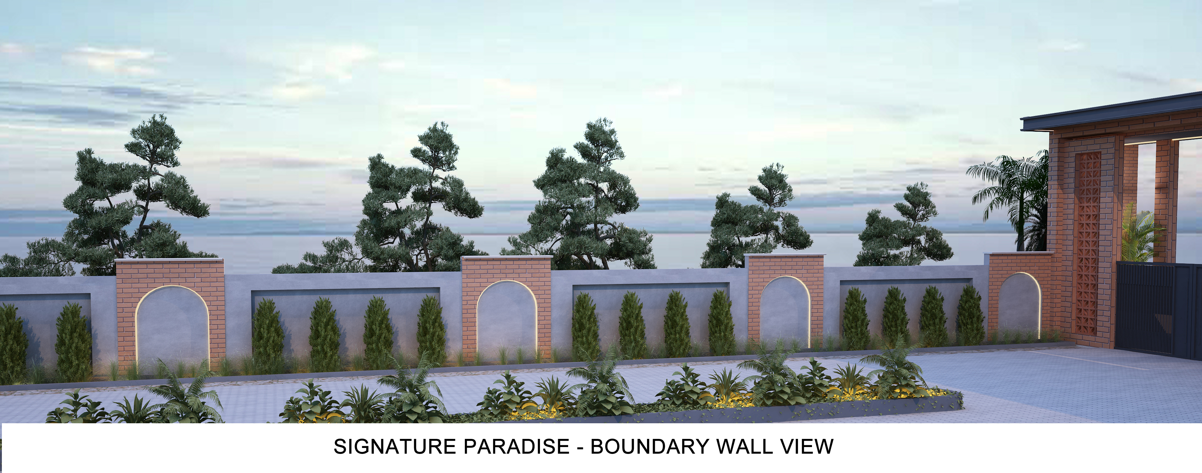 Signature Paradise Boundary Wall